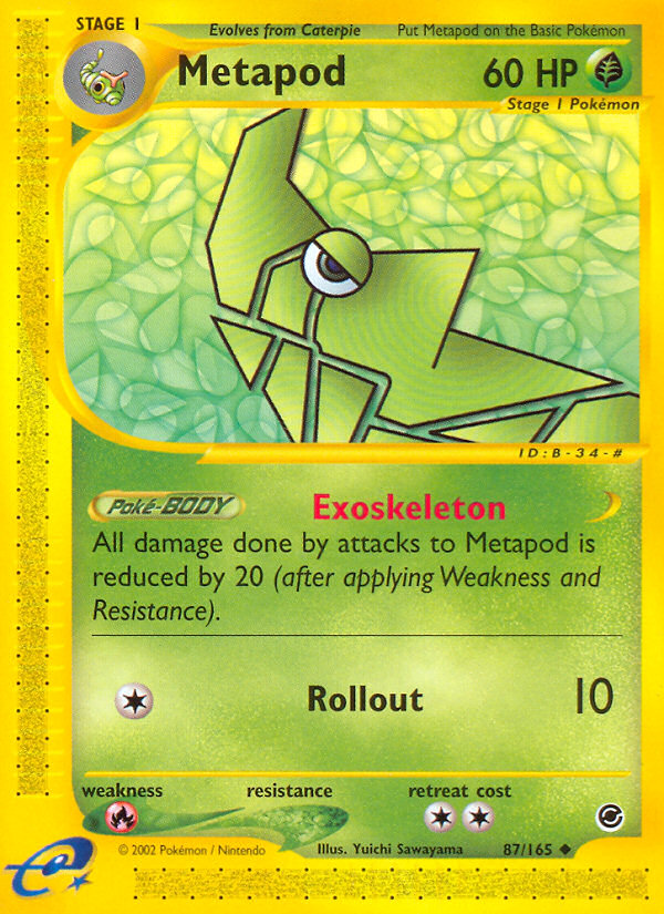 Metapod (87/165) [Expedition: Base Set] | Exor Games Bridgewater