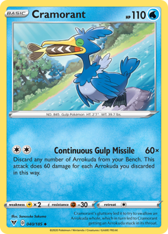 Cramorant (040/185) [Sword & Shield: Vivid Voltage] | Exor Games Bridgewater