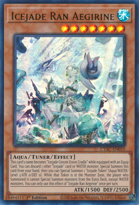 Icejade Ran Aegirine [CYAC-EN010] Ultra Rare | Exor Games Bridgewater