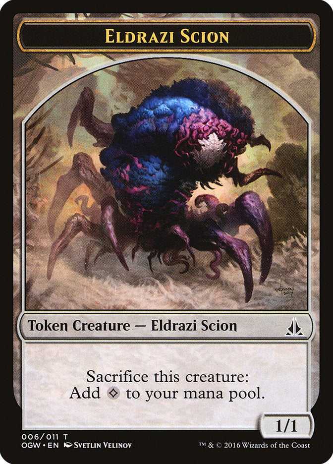 Eldrazi Scion (006/011) [Oath of the Gatewatch Tokens] | Exor Games Bridgewater