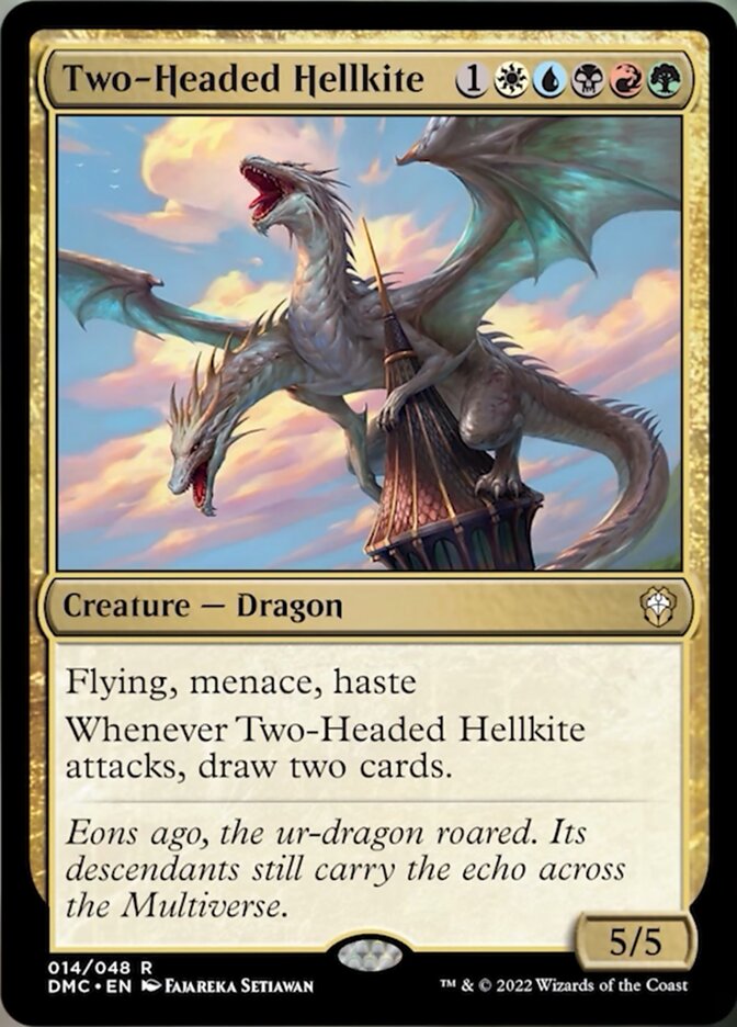 Two-Headed Hellkite [Dominaria United Commander] | Exor Games Bridgewater