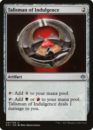 Talisman of Indulgence [Archenemy: Nicol Bolas] | Exor Games Bridgewater