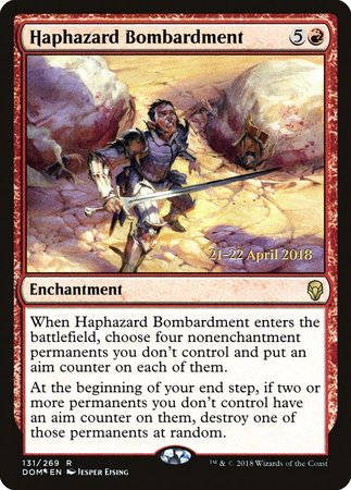 Haphazard Bombardment [Dominaria Promos] | Exor Games Bridgewater