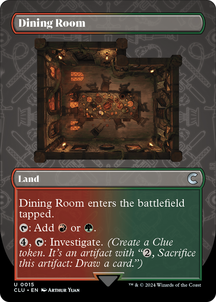 Dining Room (Borderless) [Ravnica: Clue Edition] | Exor Games Bridgewater