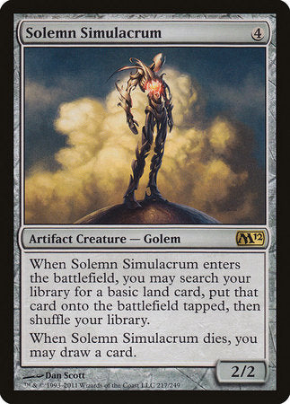 Solemn Simulacrum [Magic 2012] | Exor Games Bridgewater
