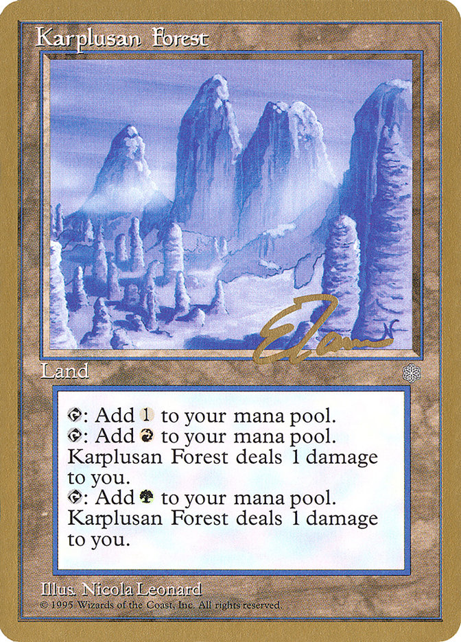 Karplusan Forest (Eric Tam) [Pro Tour Collector Set] | Exor Games Bridgewater