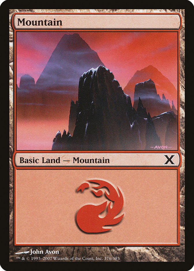 Mountain (376) [Tenth Edition] | Exor Games Bridgewater
