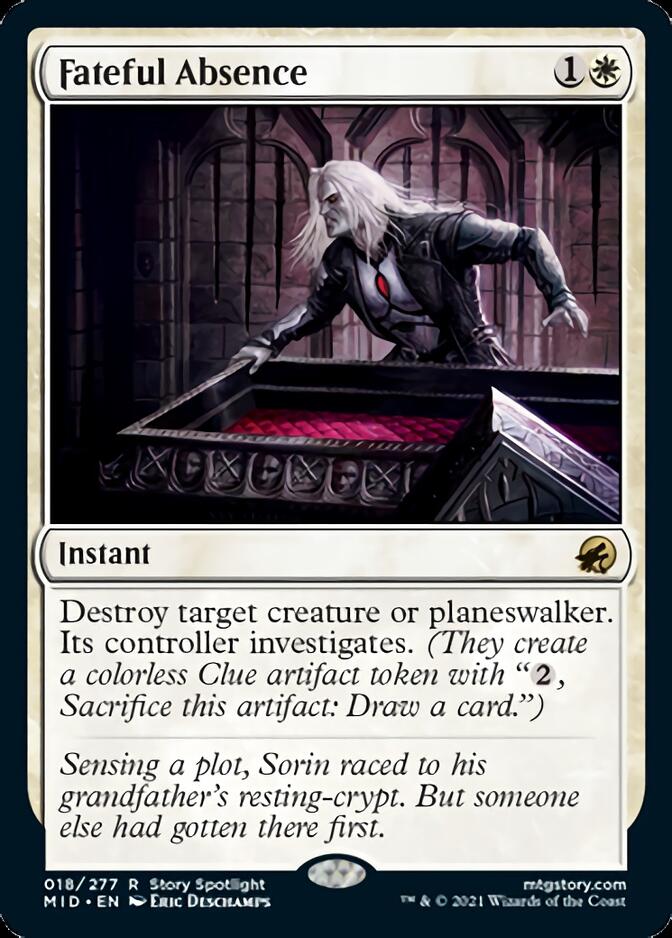 Fateful Absence [Innistrad: Midnight Hunt] | Exor Games Bridgewater