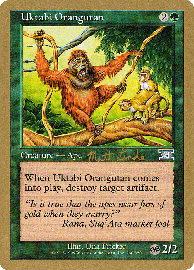 Uktabi Orangutan (Matt Linde) (SB) [World Championship Decks 1999] | Exor Games Bridgewater