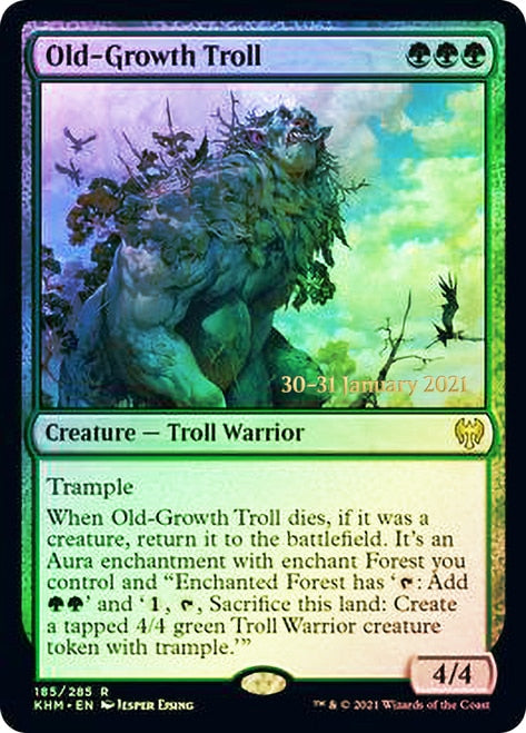 Old-Growth Troll  [Kaldheim Prerelease Promos] | Exor Games Bridgewater