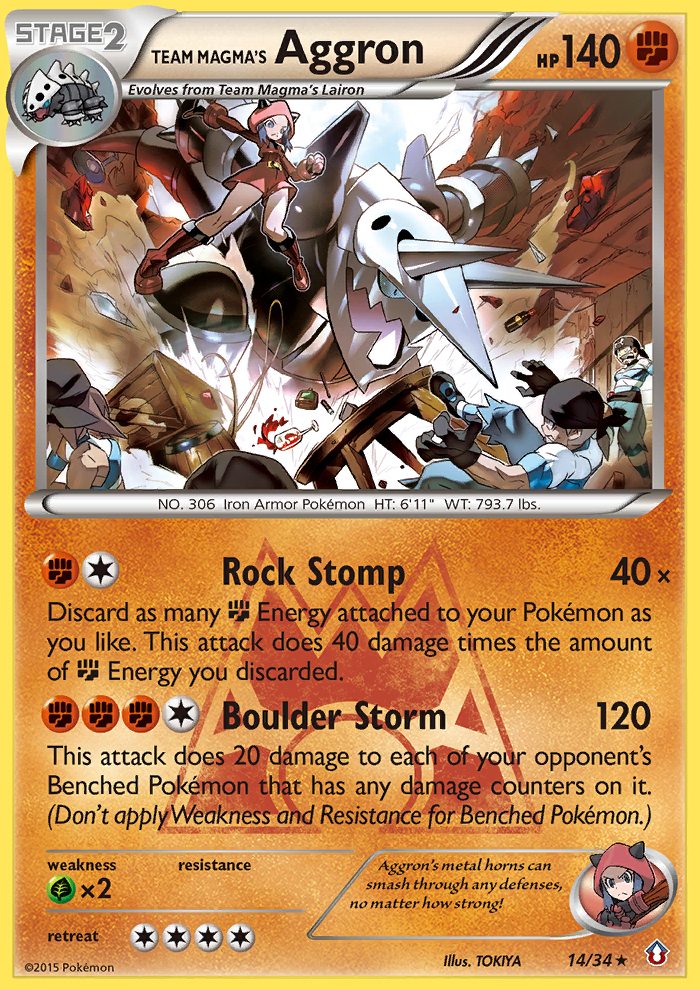 Team Magma's Aggron (14/34) [XY: Double Crisis] | Exor Games Bridgewater