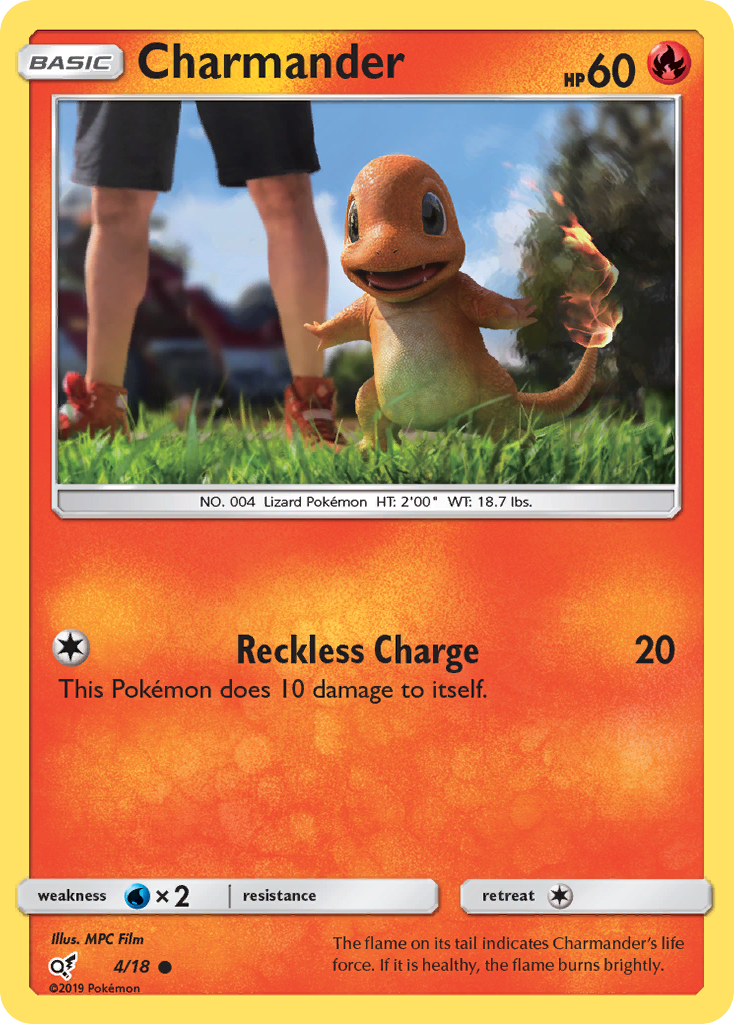 Charmander (4/18) [Sun & Moon: Detective Pikachu] | Exor Games Bridgewater