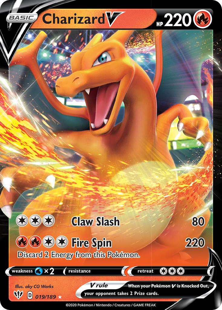 Charizard V (019/189) [Sword & Shield: Darkness Ablaze] | Exor Games Bridgewater