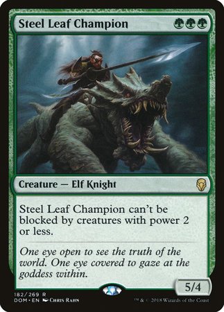 Steel Leaf Champion [Dominaria] | Exor Games Bridgewater