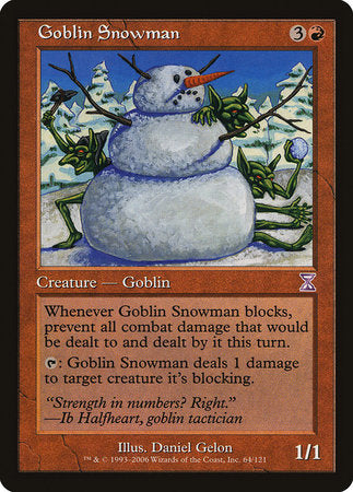 Goblin Snowman [Time Spiral Timeshifted] | Exor Games Bridgewater