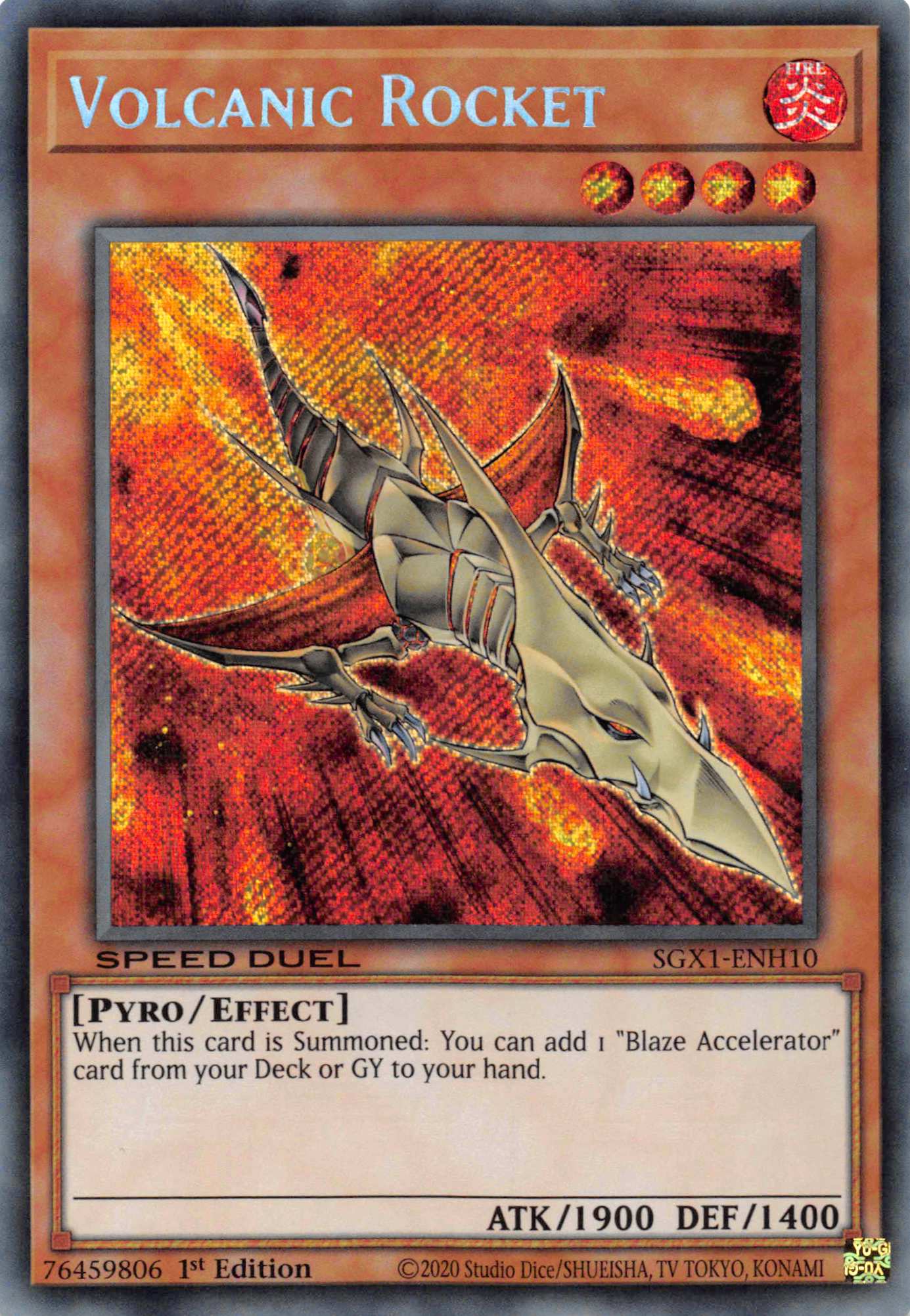 Volcanic Rocket [SGX1-ENH10] Secret Rare | Exor Games Bridgewater