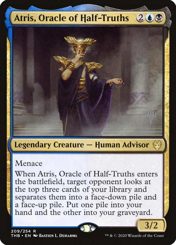 Atris, Oracle of Half-Truths (Promo Pack) [Theros Beyond Death Promos] | Exor Games Bridgewater