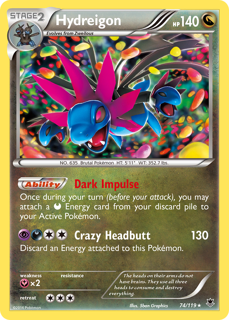 Hydreigon (74/119) [XY: Phantom Forces] | Exor Games Bridgewater