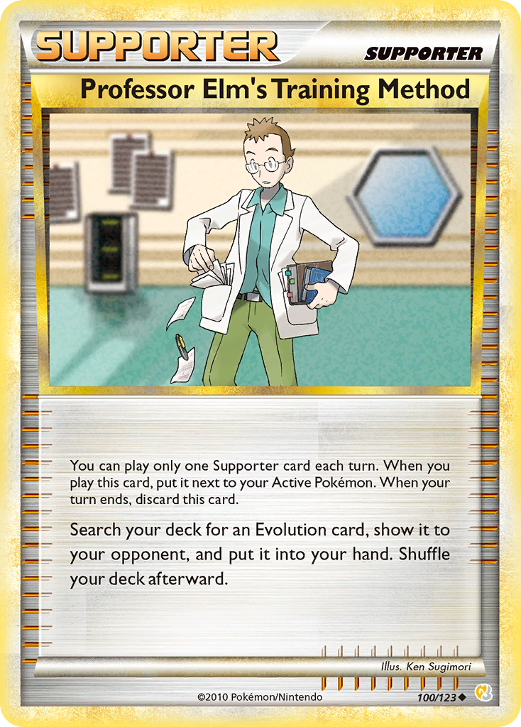 Professor Elm's Training Method (100/123) [HeartGold & SoulSilver: Base Set] | Exor Games Bridgewater