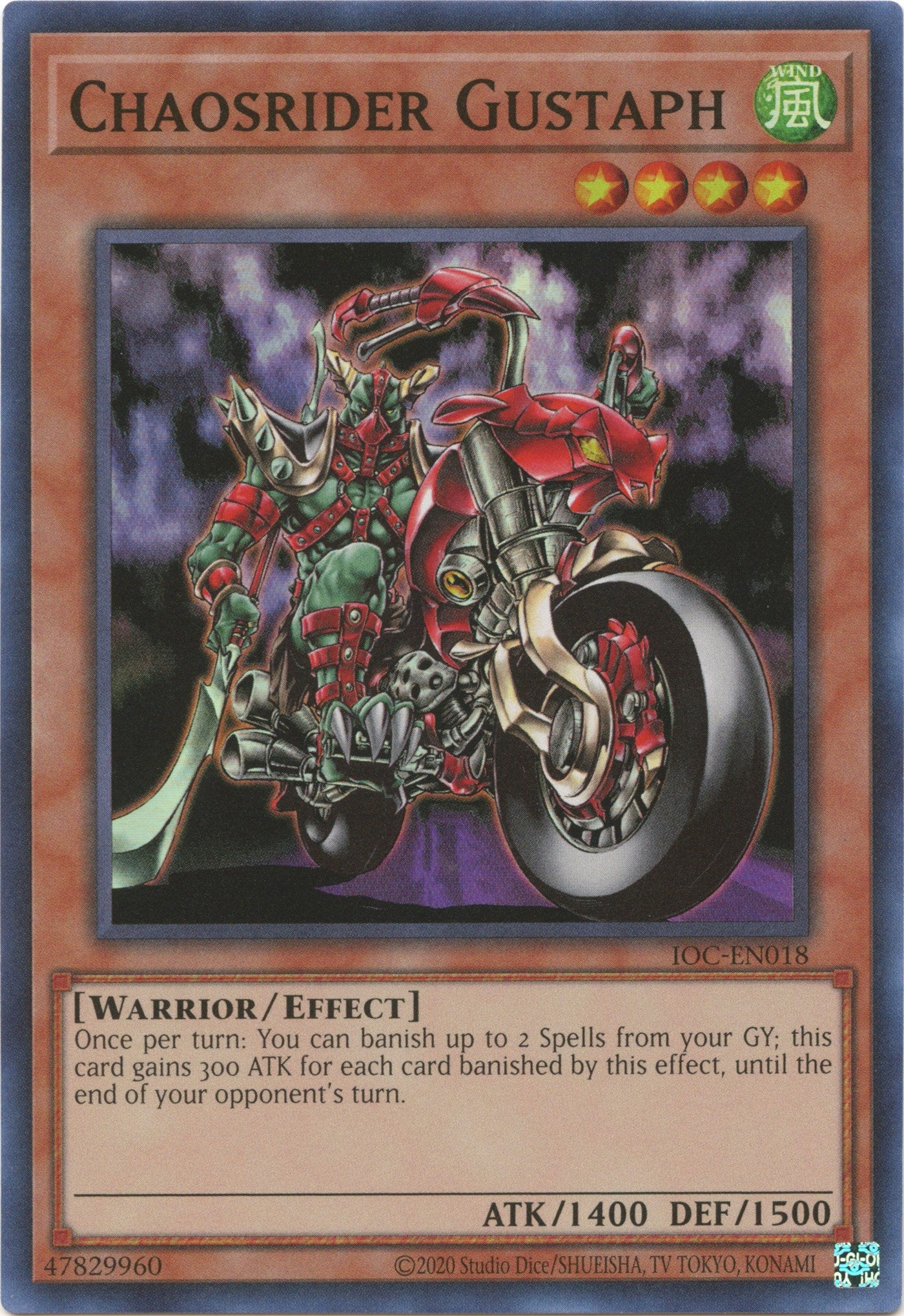 Chaosrider Gustaph (25th Anniversary) [IOC-EN018] Super Rare | Exor Games Bridgewater