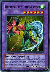 Elemental Hero Flame Wingman [DP1-EN010] Super Rare | Exor Games Bridgewater