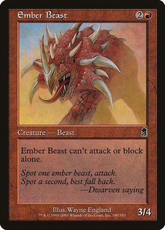 Ember Beast [Odyssey] | Exor Games Bridgewater