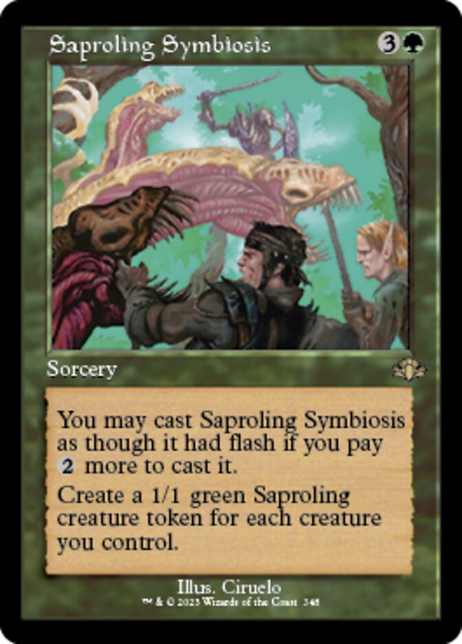 Saproling Symbiosis (Retro) [Dominaria Remastered] | Exor Games Bridgewater