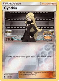 Cynthia (119/156) (Staff Regional Championship Promo) [Sun & Moon: Ultra Prism] | Exor Games Bridgewater