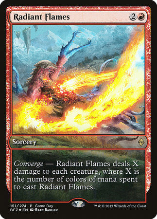 Radiant Flames [Battle for Zendikar Promos] | Exor Games Bridgewater