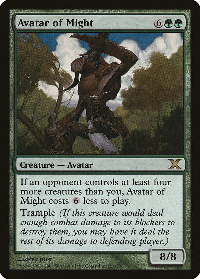 Avatar of Might [Tenth Edition] | Exor Games Bridgewater