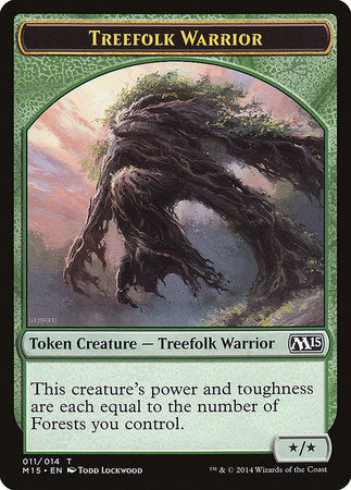 Treefolk Warrior Token [Magic 2015 Tokens] | Exor Games Bridgewater