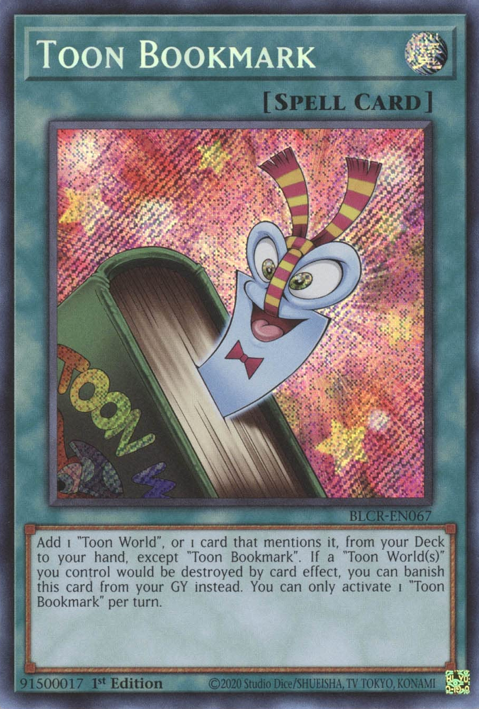 Toon Bookmark [BLCR-EN067] Secret Rare | Exor Games Bridgewater