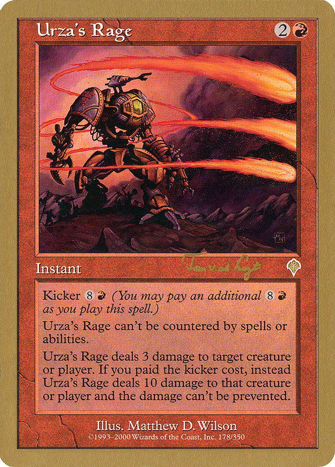 Urza's Rage (Tom van de Logt) [World Championship Decks 2001] | Exor Games Bridgewater