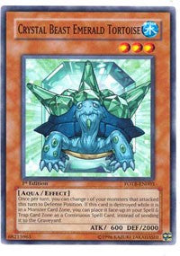 Crystal Beast Emerald Tortoise [FOTB-EN003] Common | Exor Games Bridgewater