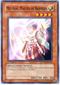 Mei-kou, Master of Barriers [FOTB-EN025] Common | Exor Games Bridgewater