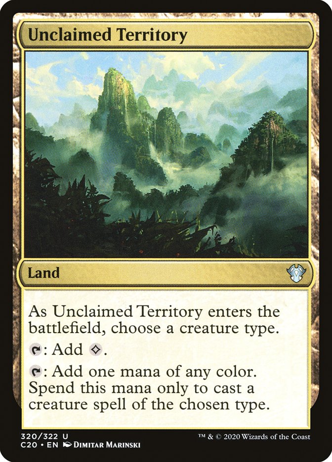 Unclaimed Territory [Commander 2020] | Exor Games Bridgewater