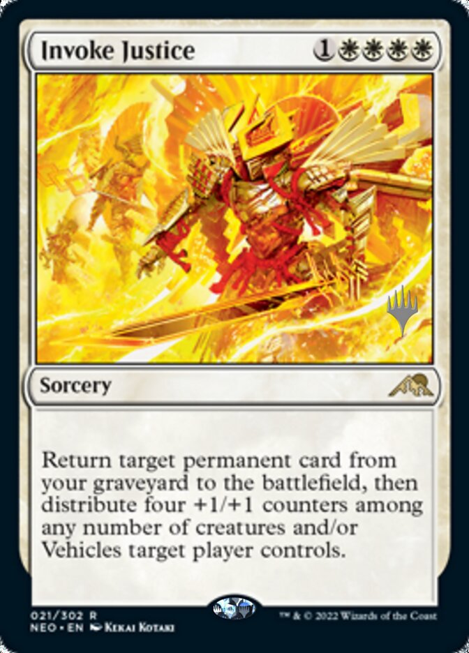 Invoke Justice (Promo Pack) [Kamigawa: Neon Dynasty Promos] | Exor Games Bridgewater