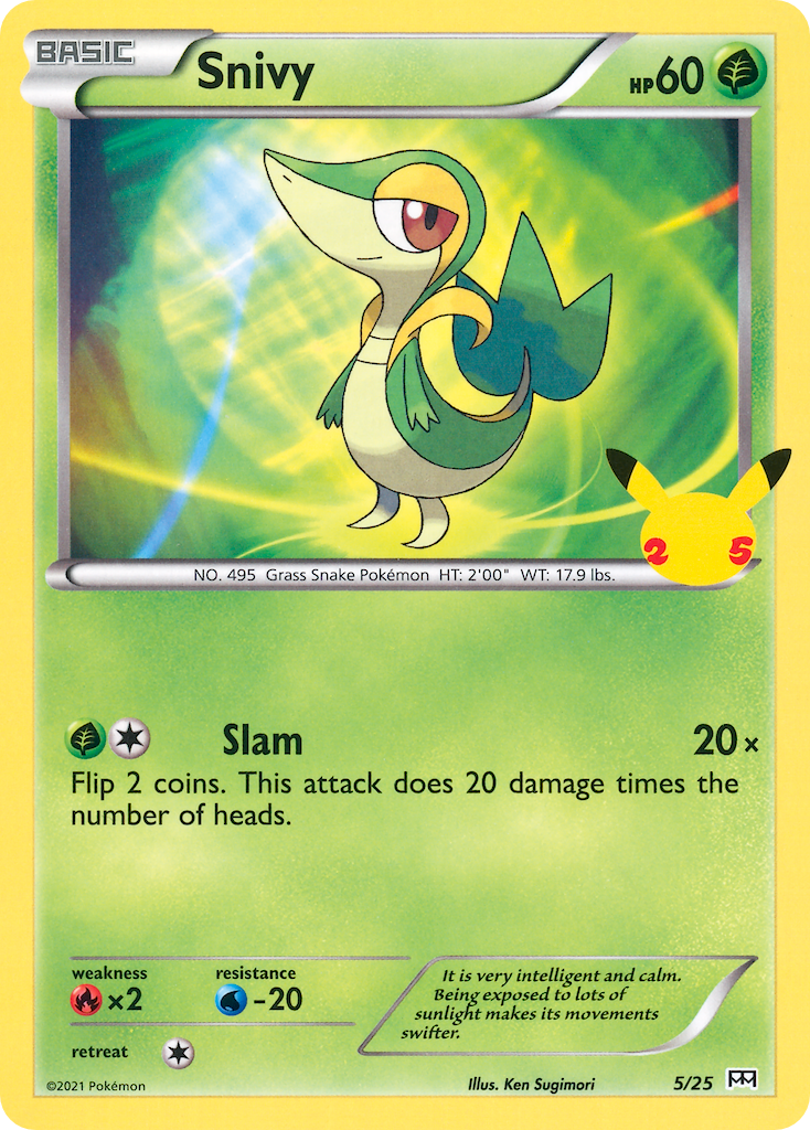 Snivy (5/25) [McDonald's 25th Anniversary] | Exor Games Bridgewater