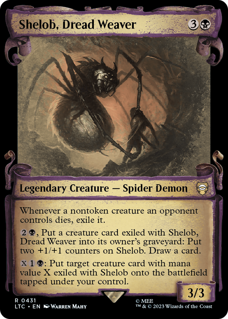 Shelob, Dread Weaver [The Lord of the Rings: Tales of Middle-Earth Commander Showcase Scrolls] | Exor Games Bridgewater