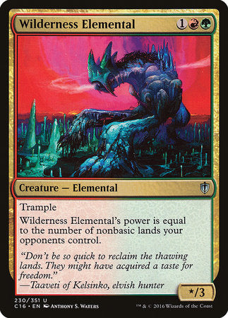 Wilderness Elemental [Commander 2016] | Exor Games Bridgewater