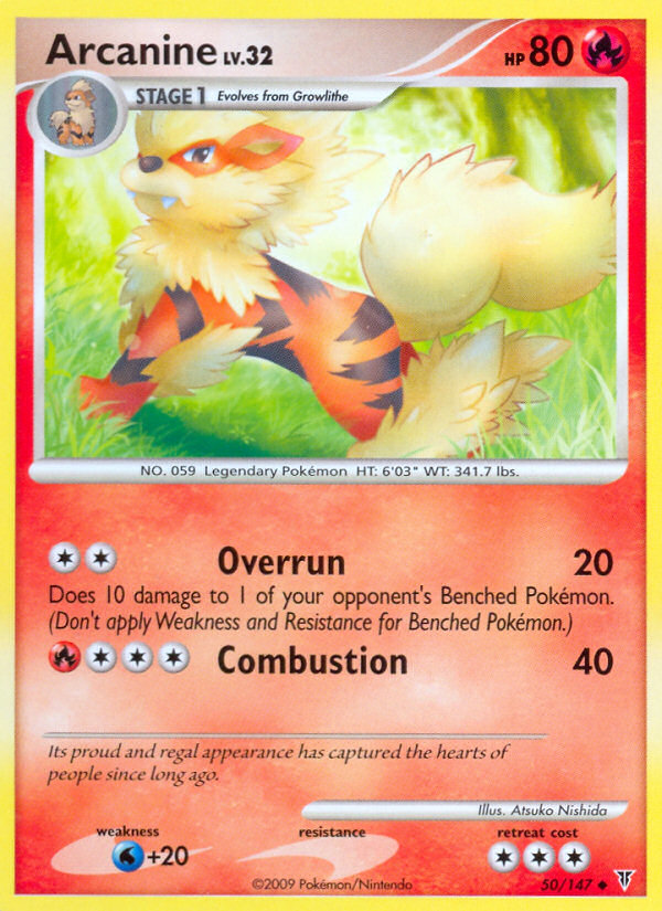 Arcanine (50/147) [Platinum: Supreme Victors] | Exor Games Bridgewater