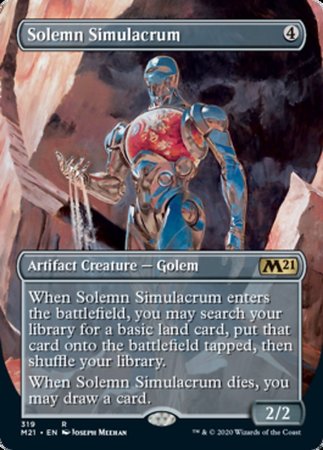 Solemn Simulacrum (Alternate Art) [Core Set 2021] | Exor Games Bridgewater