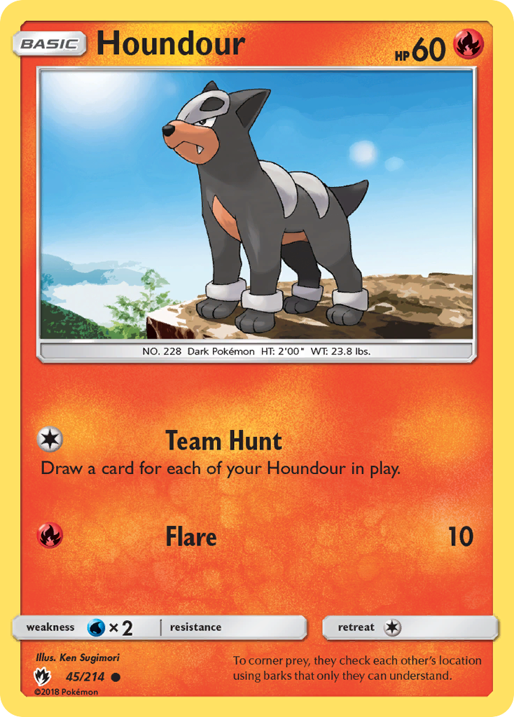 Houndour (45/214) [Sun & Moon: Lost Thunder] | Exor Games Bridgewater