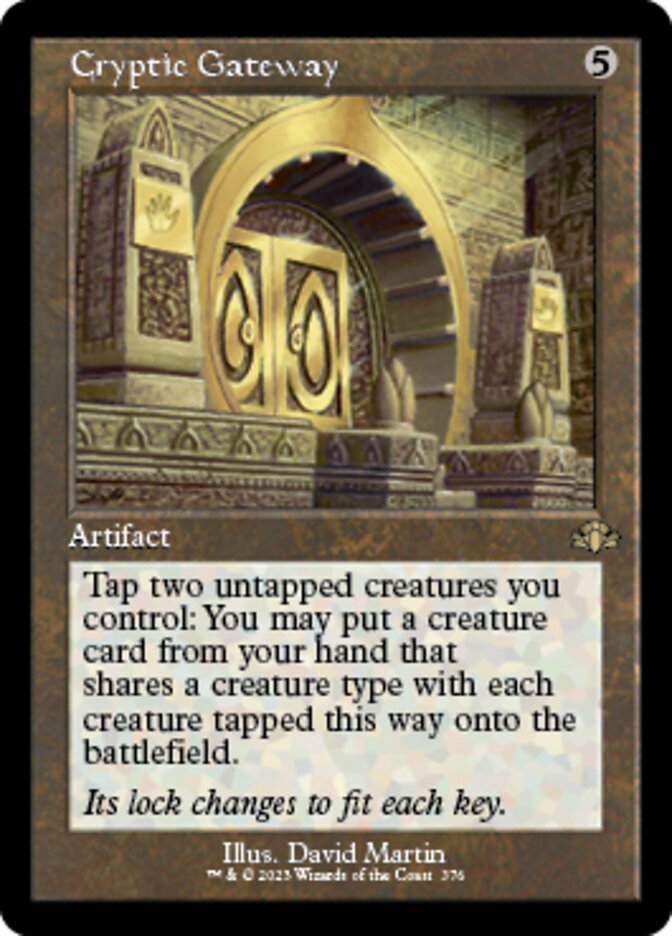 Cryptic Gateway (Retro) [Dominaria Remastered] | Exor Games Bridgewater