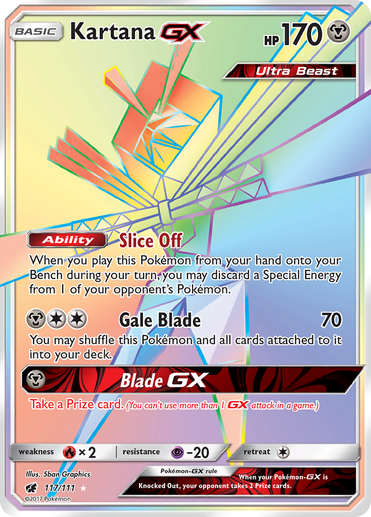 Kartana GX (117/111) [Sun & Moon: Crimson Invasion] | Exor Games Bridgewater