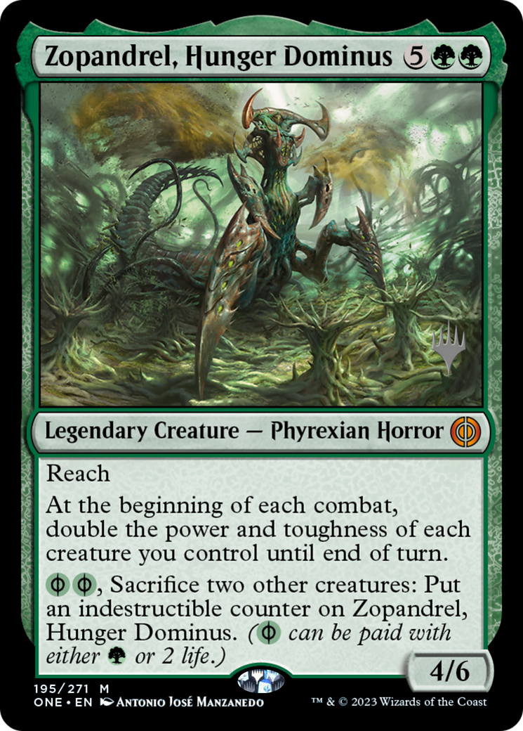 Zopandrel, Hunger Dominus (Promo Pack) [Phyrexia: All Will Be One Promos] | Exor Games Bridgewater