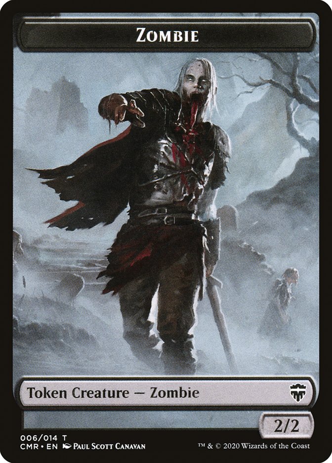 Salamander Warrior // Zombie Token [Commander Legends Tokens] | Exor Games Bridgewater