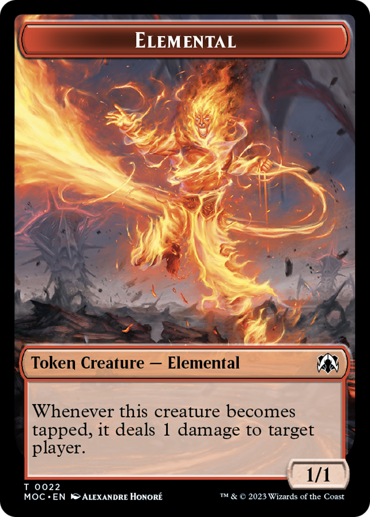 Elemental (22) // Faerie Double-Sided Token [March of the Machine Commander Tokens] | Exor Games Bridgewater