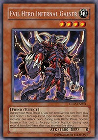 Evil Hero Infernal Gainer [GLAS-EN004] Rare | Exor Games Bridgewater