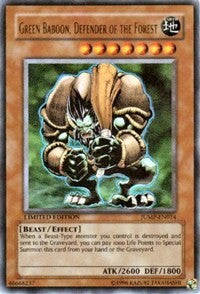 Green Baboon, Defender of the Forest [JUMP-EN014] Ultra Rare | Exor Games Bridgewater